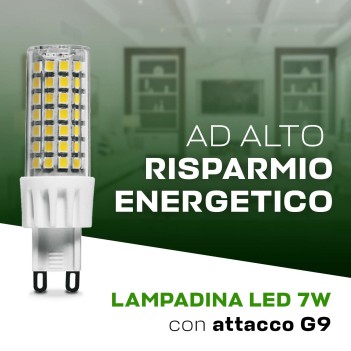 KING LED | LED bulb G9 fitting 7W 700lm warm or natural light