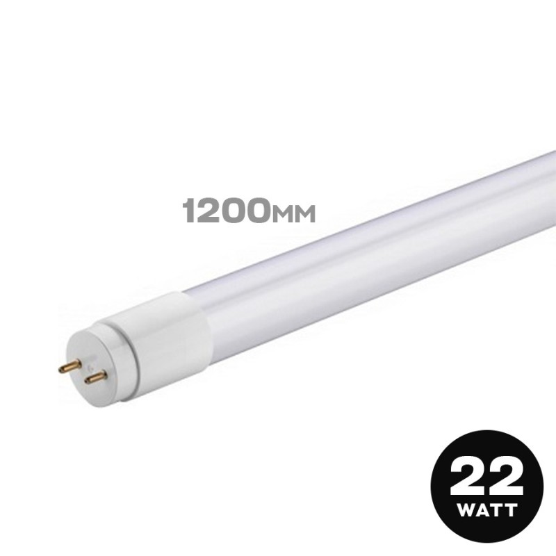 KING LED  Tubo Led T8 120cm Vetro Neon Led 22W 1900lm con attacco G13