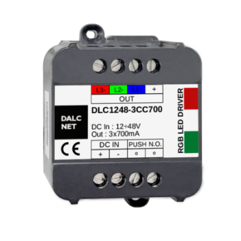 KING LED | Dalcnet EasyRGB DLC1248-3CC700 Controller Dimmer RGB 3CH