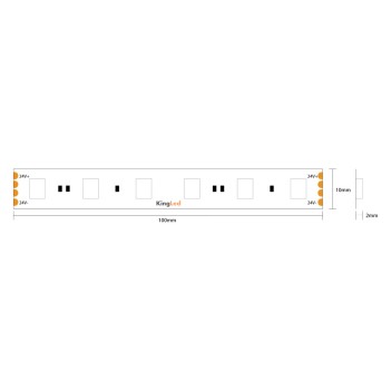 Striscia Led 24V 72W RGB 5mt 300 SMD 5050 da Interno IP20