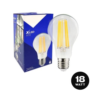 Led Filament Bulb E27 18W 2450 lm Diameter 70mm - XLED A70 en