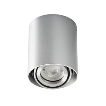 TOLEO | Spotlight orientabile cilindrico colore grigio attacco GU10