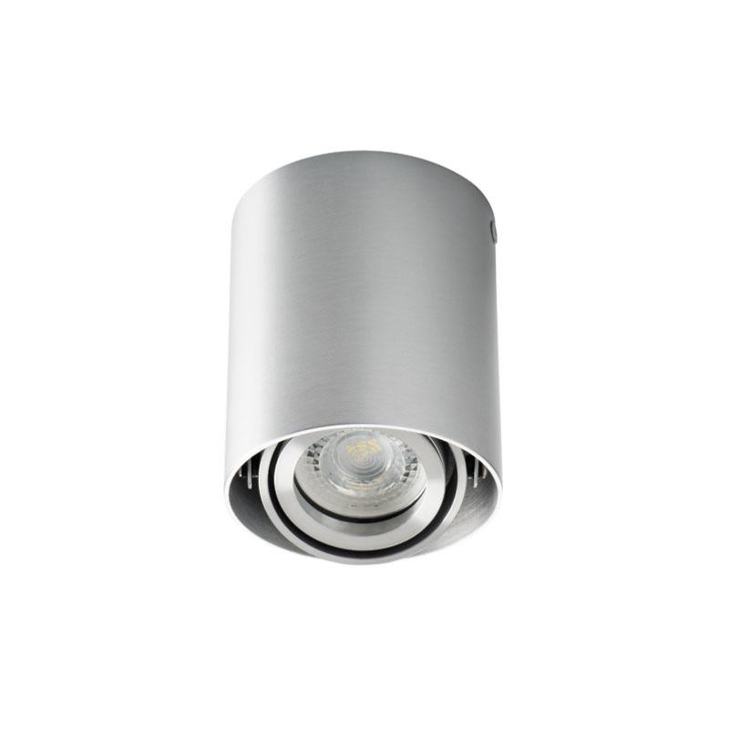 TOLEO | Spotlight orientabile cilindrico colore grigio attacco GU10