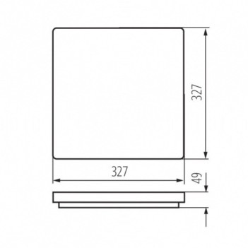 KINGLED | Plafoniera da Soffitto 24W 2280lm D32 IP54 – VARSO Quadrata