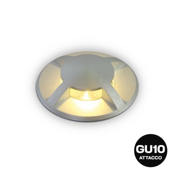 Recessed downlight with GU10 socket walkable and waterproof