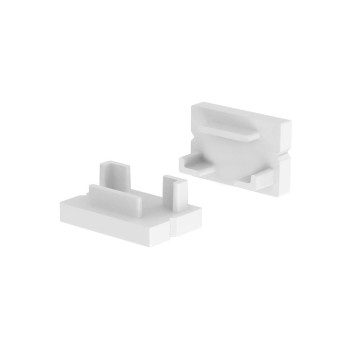 Set 2 Tappi chiusi per Profilo Piatto 1208 su KingLed