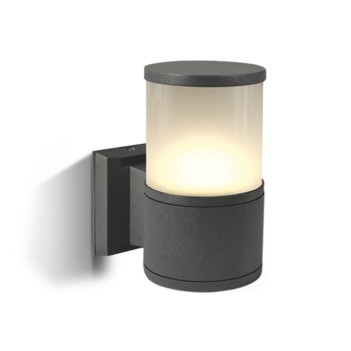 Wall light with E27 socket Tube series 220V IP54 - Anthracite en