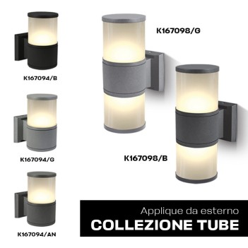 KING LED | Lampada da esterno con luce bidirezionale colore Grigio