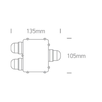 IP68 waterproof junction box for cables