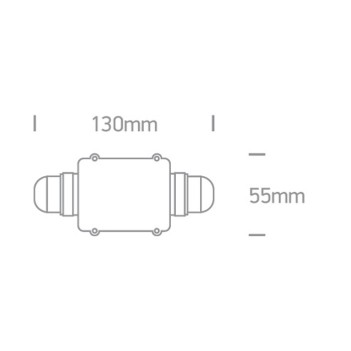 Scatola di giunzione impermeabile IP68 a 2 Vie per cavi