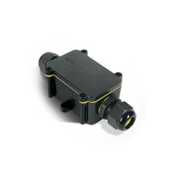 Waterproof IP68 2-way junction box for cables