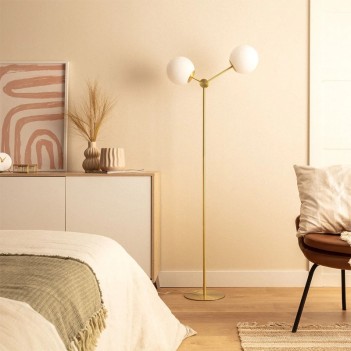 Led Floor Lamp Chrome Series 155 cm E27 socket - Polished
