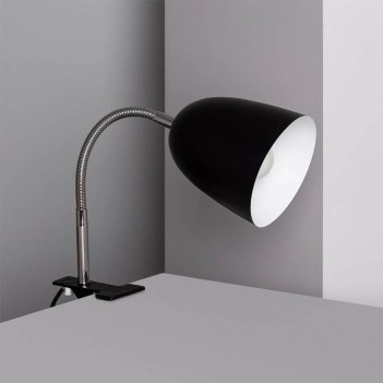LED table lamp FLEXI Series E14 socket with clamp - Black