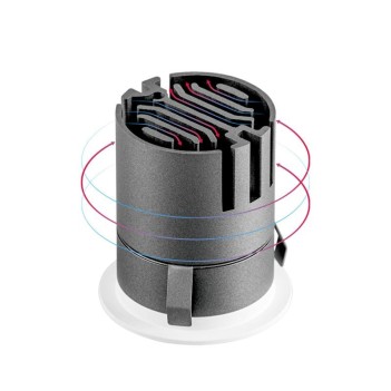 Spotlight Led 9W 160lm 36D 230V recessed hole 60mm IP20 UGR14 minispot color
