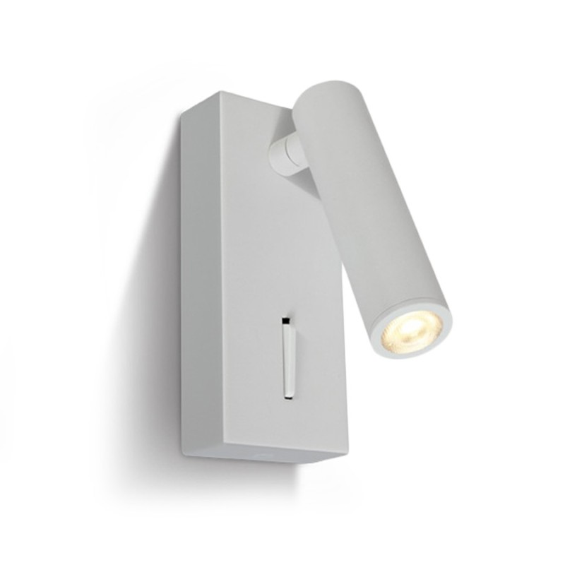 Led night light 3W 150lm White with rectangular switch - Reading Spot en