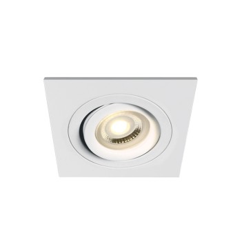 Recessed spotlight holder with GU10 IP20 socket with 80 mm hole DUAL RING