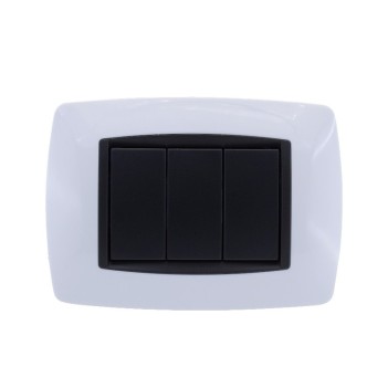 Plate Frame 3 Modules White - VING Series