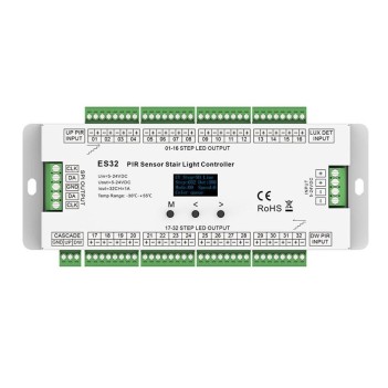 Controller ES32 per accensione sequenziale di scale e scalini per strip led