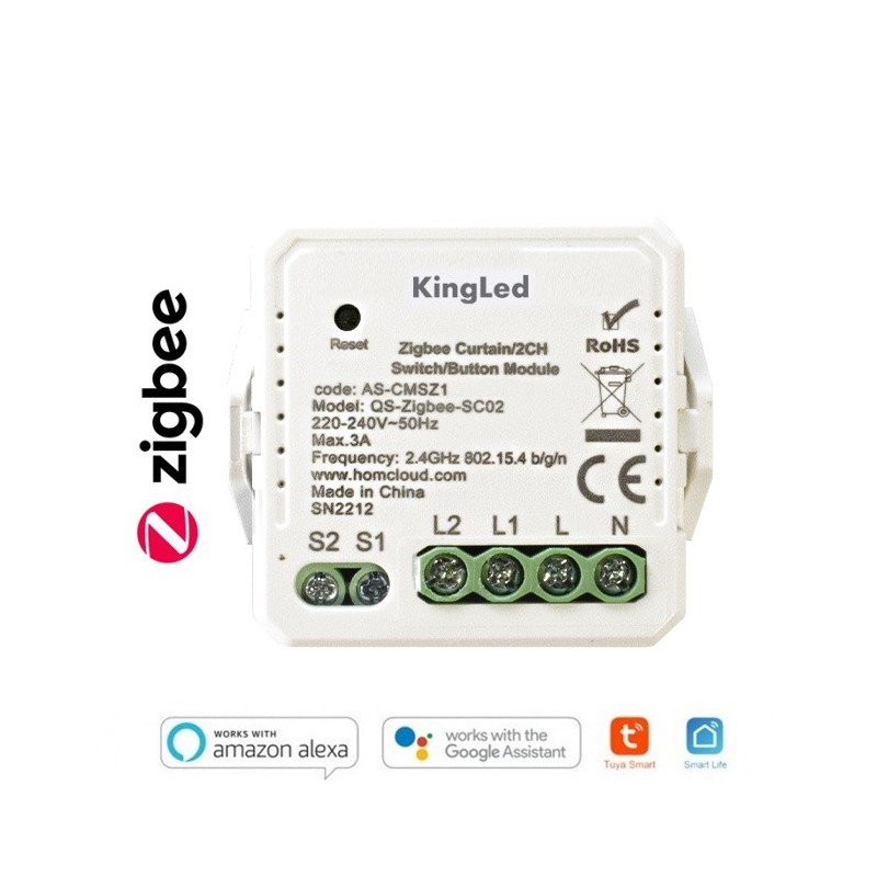 MONDO SMART| Modulo Zigbee per tapparelle, interruttori e pulsanti