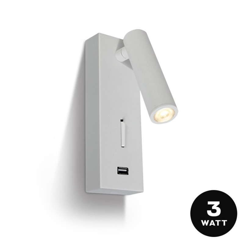 Lampada Led Applique zona notte 3W 150lm Bianca con