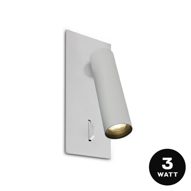 Lampada Led Applique zona notte 3W 150lm Bianca con