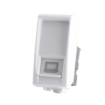 Connettore RJ45 per cavo LAN Ethernet Bianco compatibile con Bticino Living Light