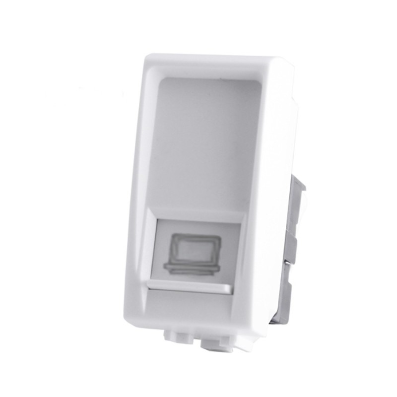 Connettore RJ45 per cavo LAN Ethernet Bianco compatibile con Bticino Living  Light