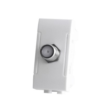 Direct Female Satellite Receptacle White compatible with Bticino Living Light