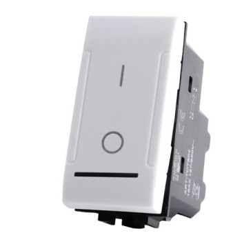 Bipolar Switch 1 Module 16A White compatible with Bticino Living