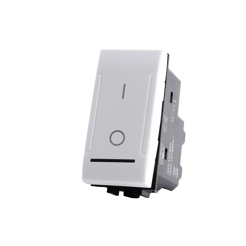 Bipolar Switch 1 Module 16A White compatible with Bticino Living