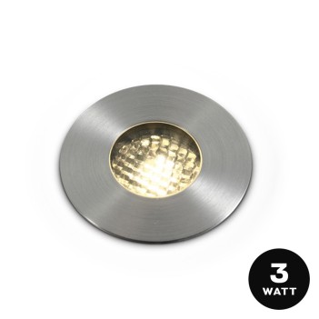 3W 24V 36D IP67 round stainless steel dimmable walkable and