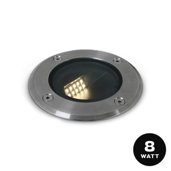 8W 220V 36D IP67 round stainless steel walkable and driveway