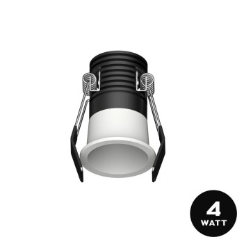 Puntoluce Led 4W 24D DC 300MA da Incasso Foro 37mm - Minispot COB Rotondo