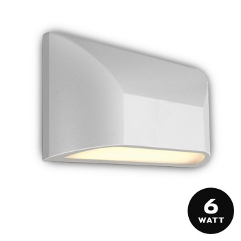 Garden series 6W 300lm 220mm wall sconce 220V IP65 - White
