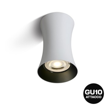 Ceiling Spotlight with GU10 Connection IP20 Cylinder Series 115mm D70mm Spotlight Colour White