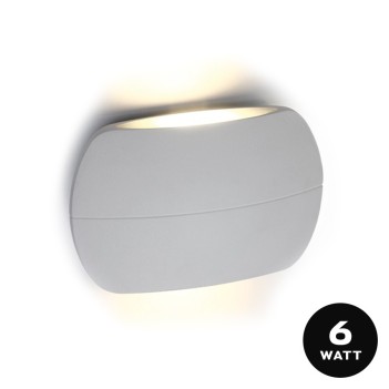 Wall light 6W 420lm 140mm Garden series 220V IP54 Two-way light - White