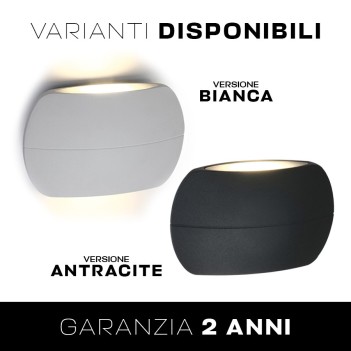 Applique con luce bidirezionale 6W impermeabile IP54 - Antracite