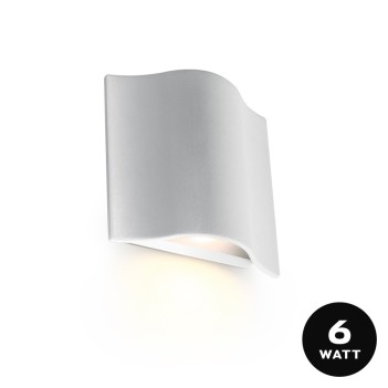 KING LED | Applique da esterno colore bianco 6W impermeabile IP54
