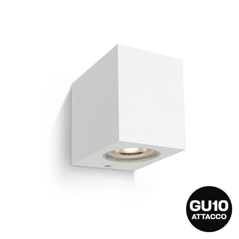 Wall light with GU10 socket Garden series 90mm 220V IP65 - White