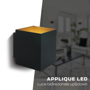 KING LED | Ceiling Spotlight with G9 IP20 Square Series colour Black