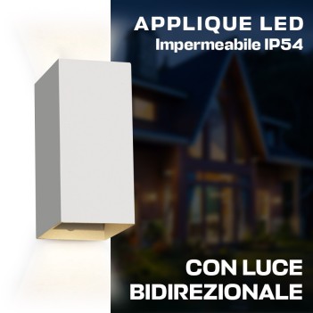 Wall light 6W 400lm 3000K 166mm Garden series 220V IP54 - White