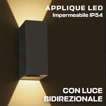 Wall light 6W 400lm 3000K 166mm Garden series 220V IP54 - Anthracite