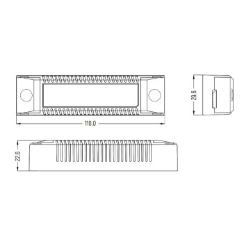 Alimentatore dimmerabile DALI/PUSH 9-33V corrente costante per LED