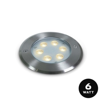 LED immersion spotlight 6W DC 24V D150mm for swimming pools and fountains - Recessed hole 140mm