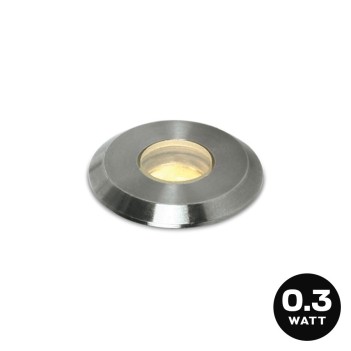 LED immersion spotlight 0,3W DC 24V D25mm for swimming pools and fountains - Recessed hole 22mm