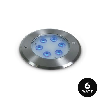 LED immersion spotlight 6W DC 24V D150mm for swimming pools and fountains - Recessed hole 140mm