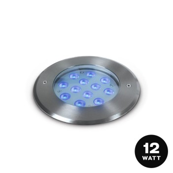 LED immersion spotlight 12W DC 24V Blue Light for swimming pools and fountains - Recessed hole 175mm