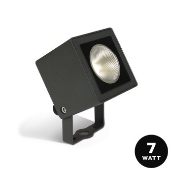 Spotlight with spike 7W 220V D80mm Garden series IP65 - Anthracite