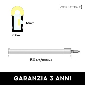 Neon Led 12V impermeabile IP67 flessibile per insegne luminose 120DX-12S