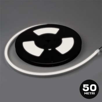 Flexible Led Neon 50mt 35W 12V IP67 - White Light Cut 1cm -